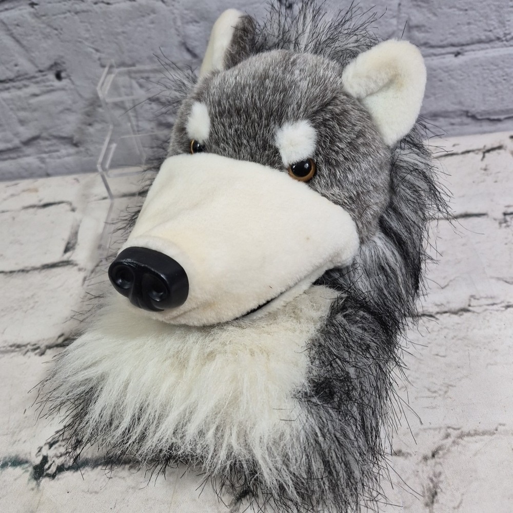 Aurora World Wolfgang Wolf Hand Puppet Plush 10" Alaska Wildlife Theater Play‎